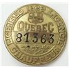 Image 12 : #28 1920'S QUEBEC CHAUFFEUR BADGES CANADA LOT OF 6