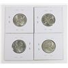 Image 1 : #44 1968 25 CENTS CANADA SILVER COIN LOT 4 QUARTER