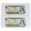 Image 1 : #67  LOT 2 1973 CANADA ONE DOLLAR BILLS SEQUENTIAL