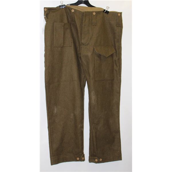 #96 GIANT SIZED MILITARY PANTS TROUSERS KHAKI