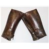 Image 1 : #97 OFFICER'S LEATHER MILITARY LEGGINGS BRITISH