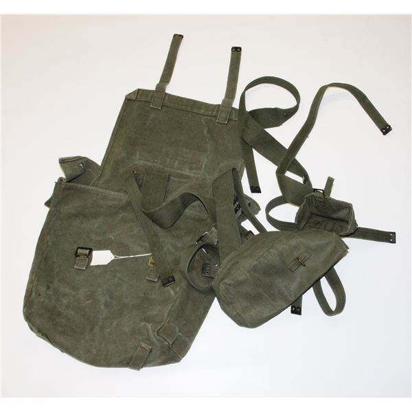 #99 GREEN KHAKI MILITARY BAG PACK CANADIAN LARGE