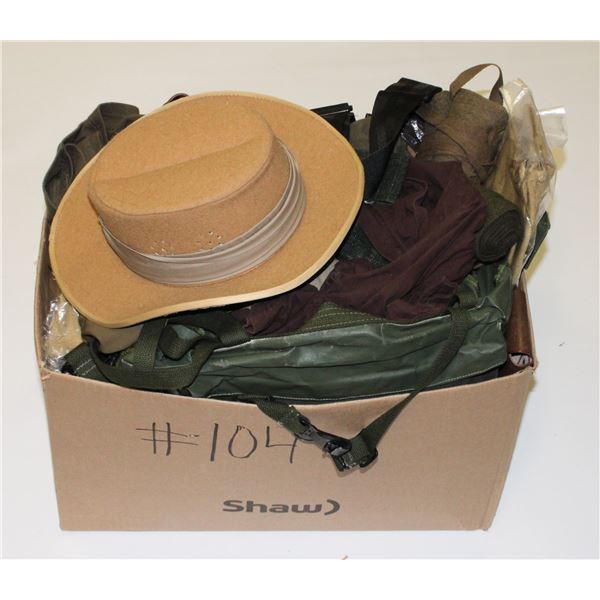 #104 GIANT LOT ASSORTED WEBGEAR MODERN/VINTAGE