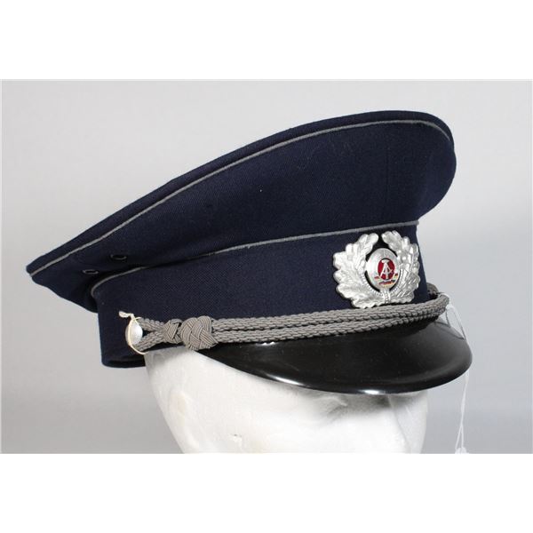 #105 EAST GERMAN OFFICERS VISOR CAP PRISON SYSTEM
