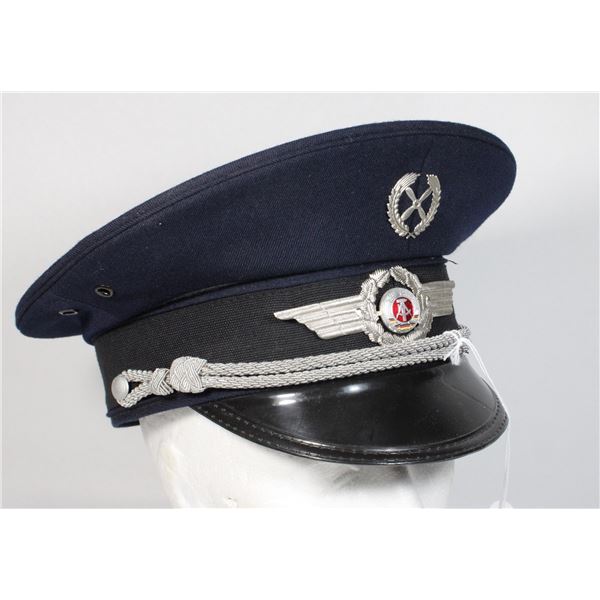 #107 EAST GERMAN OFFICERS VISOR CAP AIR FORCE