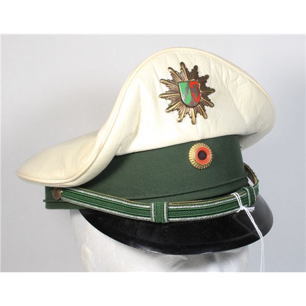 #110 WEST GERMAN POLICE FORCE PEAKED OFFICERS CAP