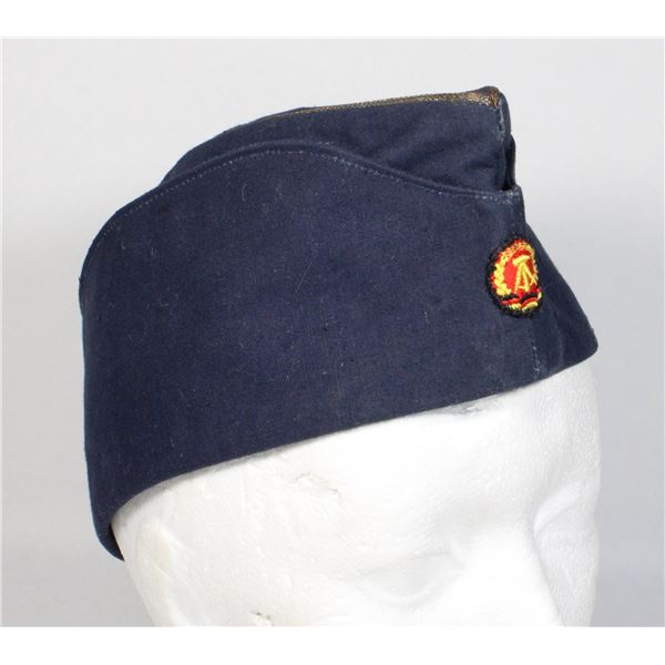 #123 EAST GERMAN WEDGE CAP BLUE MILITARY