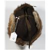 Image 3 : #140 CANADA MUSKRAT WINTER FUR HAT POLICE MILITARY