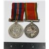 Image 1 : #145 NAMED SILVER SOUTH AFRICA WW2 MEDAL PAIR