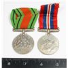 Image 1 : #146 NAMED SOUTH AFRICA WW2 WAR MEDAL + DEFENCE