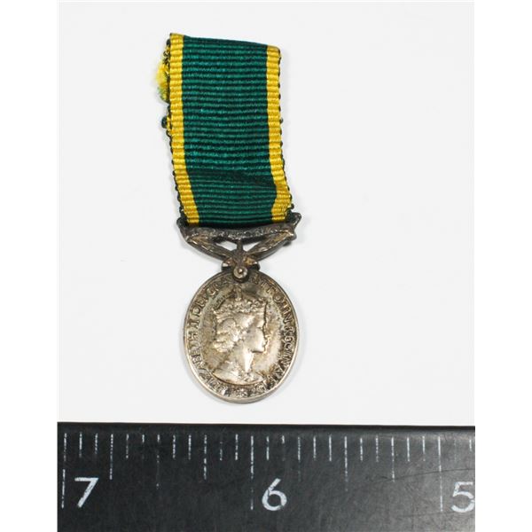 #152 TERRITORIAL EFFICIENCY MEDAL MINIATURE QEII