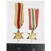 Image 1 : #153 WW2 CANADA AFRICA STAR + ITALY STAR MINIATURE