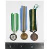 Image 1 : #156 LOT OF 3 MINIATURE MEDALS   AUSTRALIAN MERIT