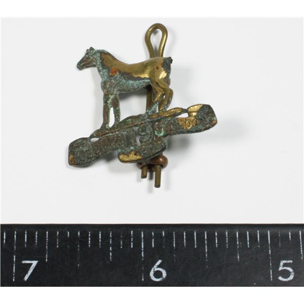 #162 WW1 19TH ALBERTA DRAGOONS COLLAR BADGE