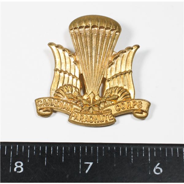 #180 CANADIAN PARACHUTE CORPS CAP BADGE VARIATION
