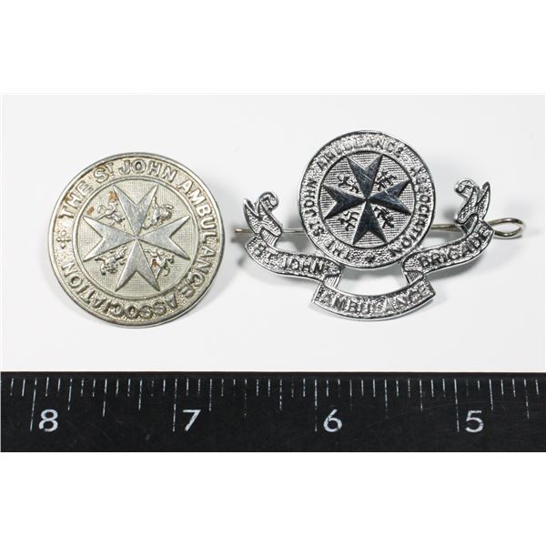 #182 ST. JOHN AMBULANCE BRIGADE /ASSOCIATION BADGE