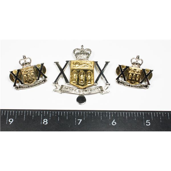 #186 20TH SASKATCHEWAN HORSE REGIMENT BADGE SET