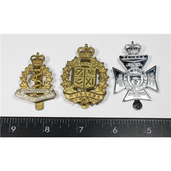 #191 LOT CANADIAN CAP BADGES RCAMC ROYAL REGINA