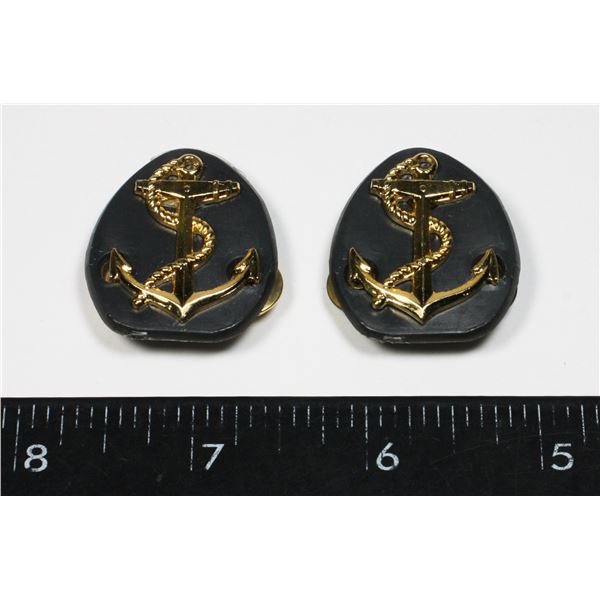 #228 ROYAL CANADIAN NAVY RCN COLLAR BADGE ANCHOR