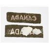 Image 2 : #243  WW2  CANADIAN MILITARY CLOTH UNIFORM TITLES