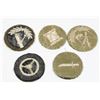 Image 2 : #253 MILITARY TRADE BADGES LOT OF 5 INC MORTAR