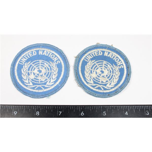 #254  PAIR UNITED NATIONS MILITARY PATCH COLD WAR