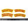 Image 1 : #256 2 PAIRS ROYAL CANADIAN ARMOURED CORPS TITLES