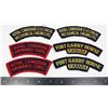Image 1 : #257 3 PAIRS CANADIAN CLOTH SHOULDER TITLES RCEME