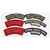 Image 2 : #257 3 PAIRS CANADIAN CLOTH SHOULDER TITLES RCEME
