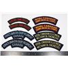 Image 1 : #258 4 PAIRS CANADIAN CLOTH SHOULDER TITLES RCAMC