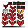 Image 1 : #262 LARGE LOT CHEVRON RANK INSIGNIA AND SLIP