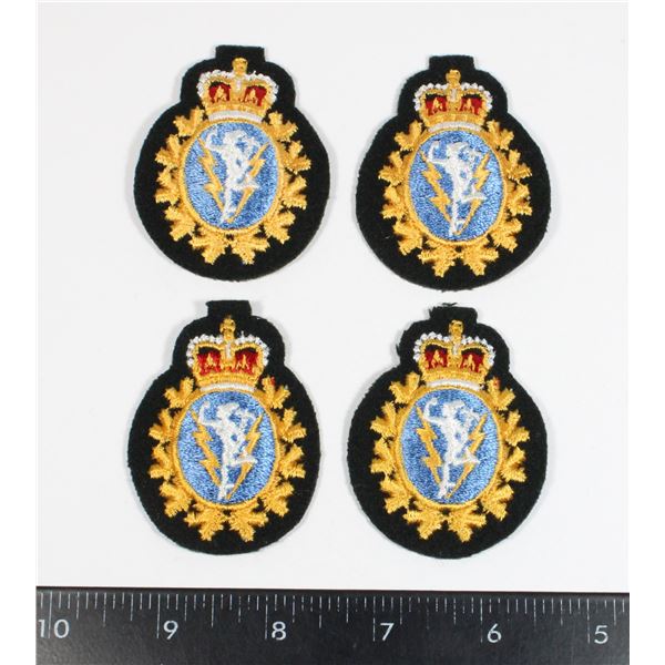 #266 LOT OF 4 RCEME CLOTH BADGES CANADIAN