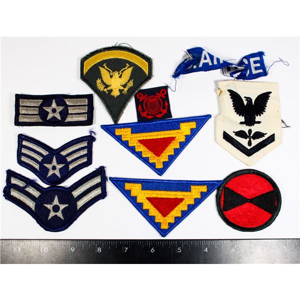 #268 LOT ASSORTED UNITED STATES MILITARY INSIGNIA
