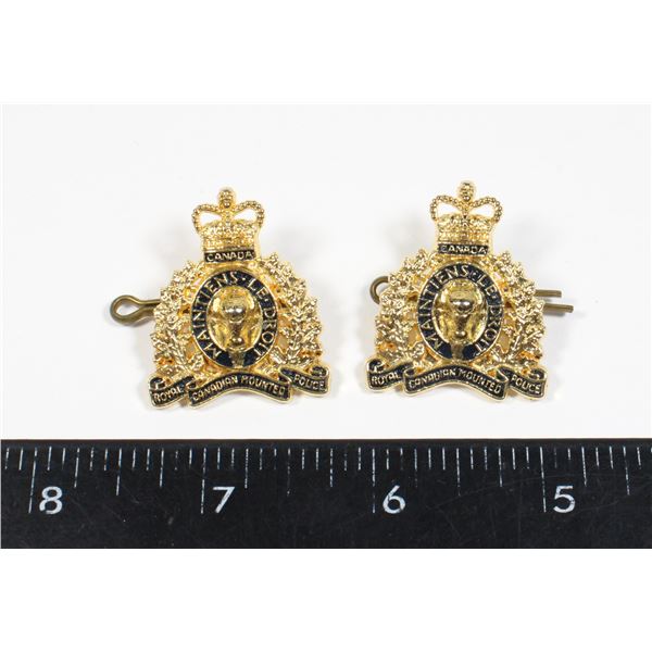 #273 ROYAL CANADIAN MOUNTED POLICE COLLAR BADGES