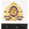 Image 1 : #277 1973 GAUNT REISSUE KINGS CROWN RCMP CAP BADGE
