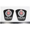 Image 1 : #297 VINTAGE CITY OF EDMONTON POLICE PATCH PAIR