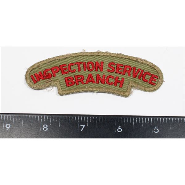 #302 INSPECTION SERVICE BRANCH CLOTH UNIFORM PATCH