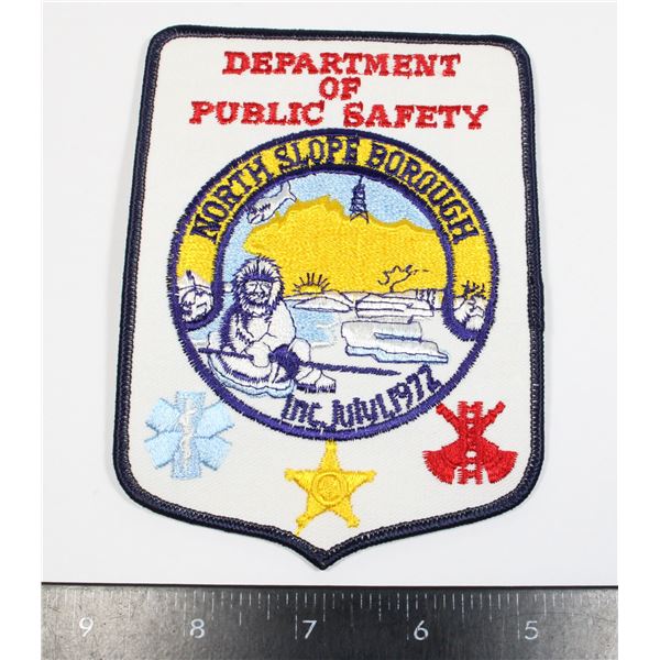 #303 DEPARTMENT OF PUBLIC SAFETY PATCH ALASKA USA