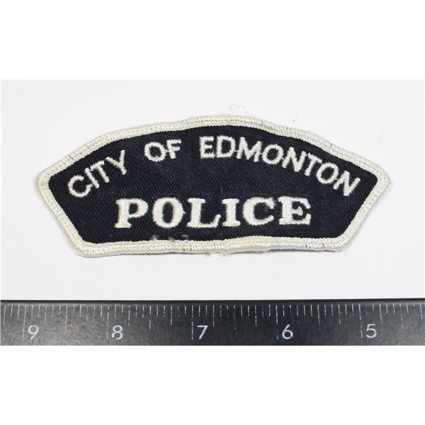 #306 VINTAGE CITY OF EDMONTON POLICE PATCH CLOTH