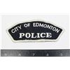 Image 1 : #306 VINTAGE CITY OF EDMONTON POLICE PATCH CLOTH