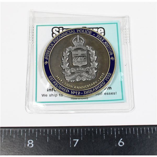 #307 2017 COLEMAN ALBERTA PROVINCIAL POLICE COIN