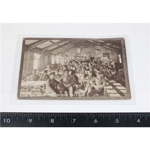 #328 WW1 YMCA HUT BRITISH ALLIED FORCES POSTCARD
