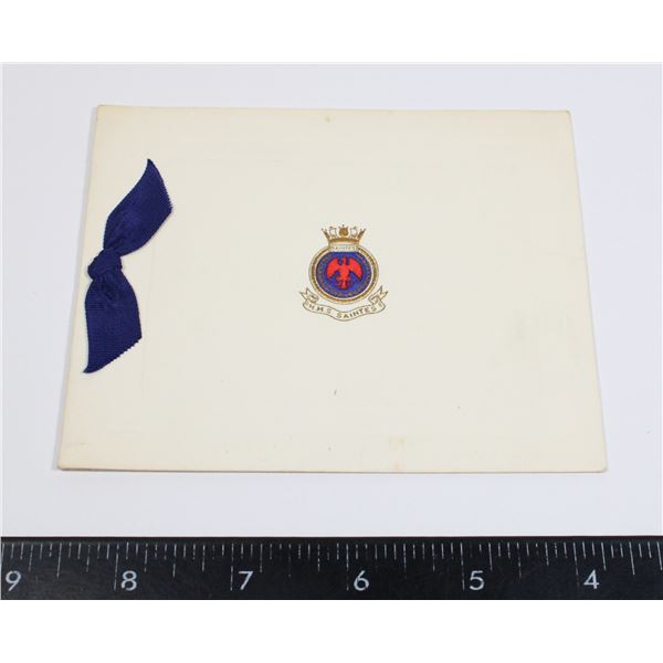 #331 HMS SAINTES BRITISH ROYAL NAVY CARD DESTROYER