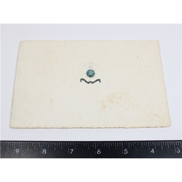 #332 9TH BATT DEVONSHIRE REGIMENT CHRISTMAS CARD