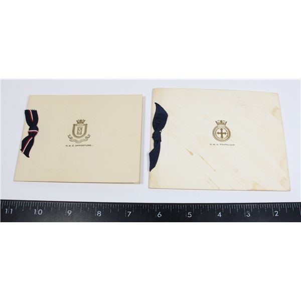 #333 HMS TRAFALGA + OPPORTUNE CHRISTMAS CARDS
