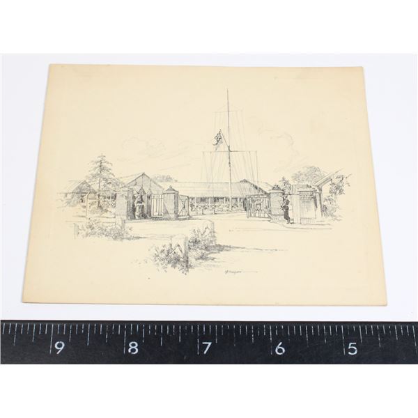 #337 HMS COLLINGWOOD CHRISTMAS CARD BRITISH