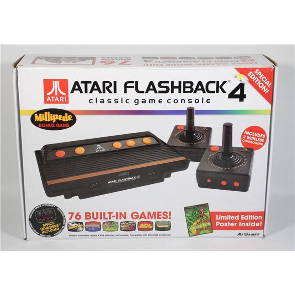#355 ATARI FLASHBACK 4 MODERN SYSTEM BOXED WORKS!