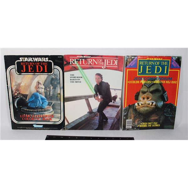 #460 LOT OF 3 STAR WARS RETURN OF THE JEDI BOOKS