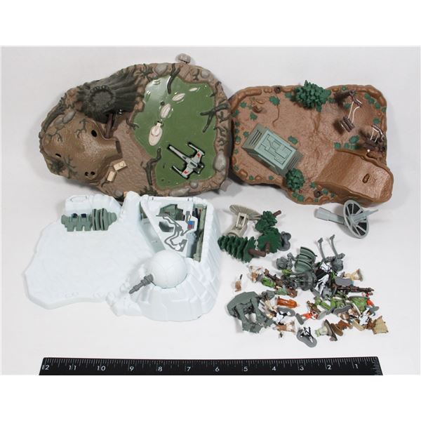 #465 MICRO MACHINES STAR WARS PLAYSETS HOTH ENDOR