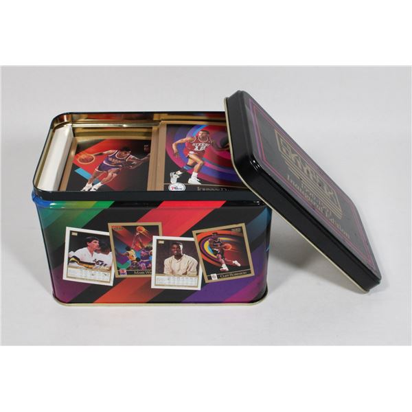 #523 METAL TIN SKYBOX 1990-91 BASKETBALL CARDS